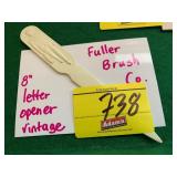 8" FULLER BRUSH CO ADVERTISING LETTER OPENER