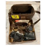 CANON AE-1 CAMERA W/ ACCESSORIES