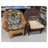 2 OUTDOOR WICKER CHAIRS