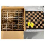 VERY NICE MARBLE CHESS SET W/ MARBLE OR STONE