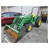 JOHN DEERE 4500 TRACTOR WITH JOHN DEERE 460