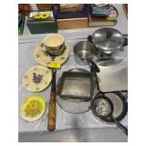 POTS & PANS, BAKING SHEETS, MISMATCH CHINA,