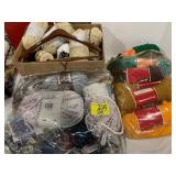 LARGE GROUP OF YARN & SEWING SUPPLIES