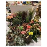 LARGE GROUP OF ARTIFICIAL FLOWERS