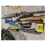 SAWS, RATCHETS, LEVEL, RAZOR KNIVES, GARDEN