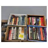 4 BOXES OF WAR THEMED BOOKS