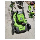 GREENWORKS 60 VOLT 21" PUSH MOWER WITH BATTERY