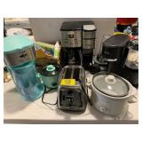 OSTER TOASTER, CROCK POT, COFFEE MACHINES,