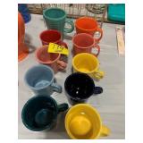 SET OF COLORFUL FIESTA COFFEE MUGS