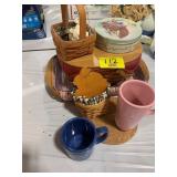 GROUP OF LONGABERGER BASKETS & ACCESSORIES