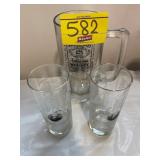 3 JACK DANIELS BARWARE GLASSES