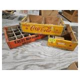 (2) COCA-COLA SODA CRATE, (1) EXCEL SODA CRATE