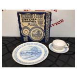 Vintage Melmac Currier & Ives Cup,Saucer & Dinner