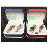 (2) Geneva Dial Watches NIB Silver & Gold Tone