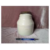 Stoneware Crock Jar with Handle - 6"