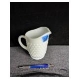 Hobnail Milkglass Pitcher - 5.25"