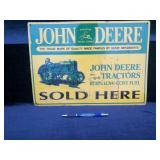 Metal John Deere Dealership Sign -