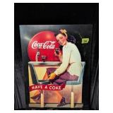 Metal Coca-Cola Sign - 29" x 21.5"