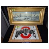 Ohio State Framed Advertising; Framed Picture