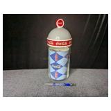 Coca-Cola Canister with Ceramic Lid - 11"