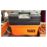 KLEIN TOOL BOX WITH CONTENTS - ELECTRICAL TOOLS,