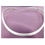 (128) 5" STERLING COLLAR NECKLACE