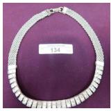 (134) 15" WOVEN COLLAR WITH RHINESTONES