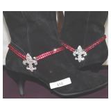 (510) PAIR OF 14" RHINESTONE BOOT BRACELETS