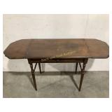 Vintage Hardwood Drop-Leaf Table