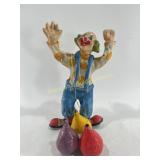 VTG Paper Machete Clown Statue