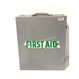 Vintage Metal First Aid Cabinet