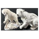 Royal Dux & Franklin Mint Porcelain Polar Bears