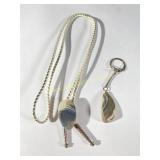 Natural Stone Bolo Tie & Keychain