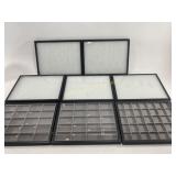 (8) Plastic Top Various Style Display Cases