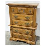 Chest Of Drawers W/ Pecan Finish