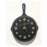 Cast Iron Skillet Designed to be a Wall Clock