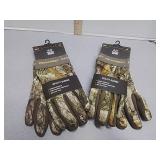 NEW 2pr Realtree Utility Gloves size L/XL