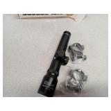 *2.5x20 rifle scope, with rings, MG scout