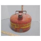 Eagle 2.5 gallon Galvanized Gasoline Can