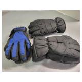 NEW: 3 pair mens winter gloves