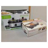 Tru dual slow cooker & roaster serving pans