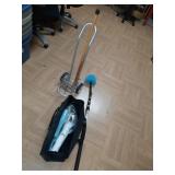 Extendable cleaning rod with different attachment