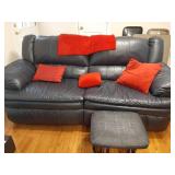 Lane furniture reclining sofa with pillows,