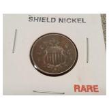 1867 shield nickel