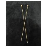 Antique 10k gold hat hair pin set *marked*