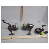 3 Fishing Reels