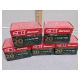 X5 Barnaul 7.62x39 FMJ Rifle Cartridges 123gr,