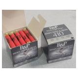 *2x: 2.5" 50 rds 410 ga shotgun shells 6 shot ammo