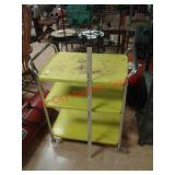 > Vintage metal serving cart