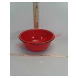 Red and black enamel Bowl